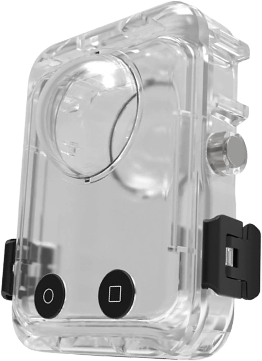 Wasserdichtes Gehäuse für 360°-Action-Kameras, 40 m Unterwasserschutz, Antibeschlag-Technologie, sichere Verriegelungen, Kameragehäuse für Wassersport