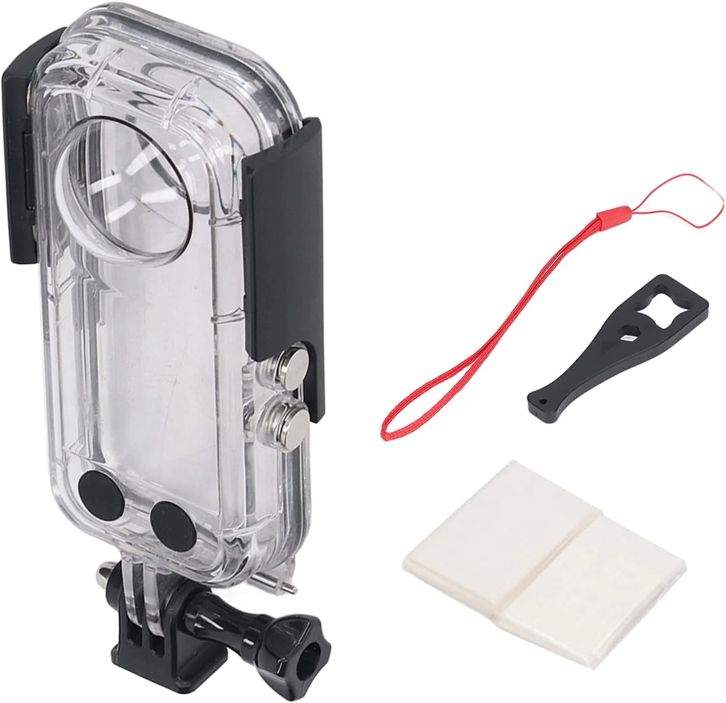 Dive Case X3 Waterproof Housing Action Camera Sports Underwater Protect Symmetrical Lock Catch Optical Glass Airtight Dustproof Diving Snorkeling Swimminimumg PC Stainless