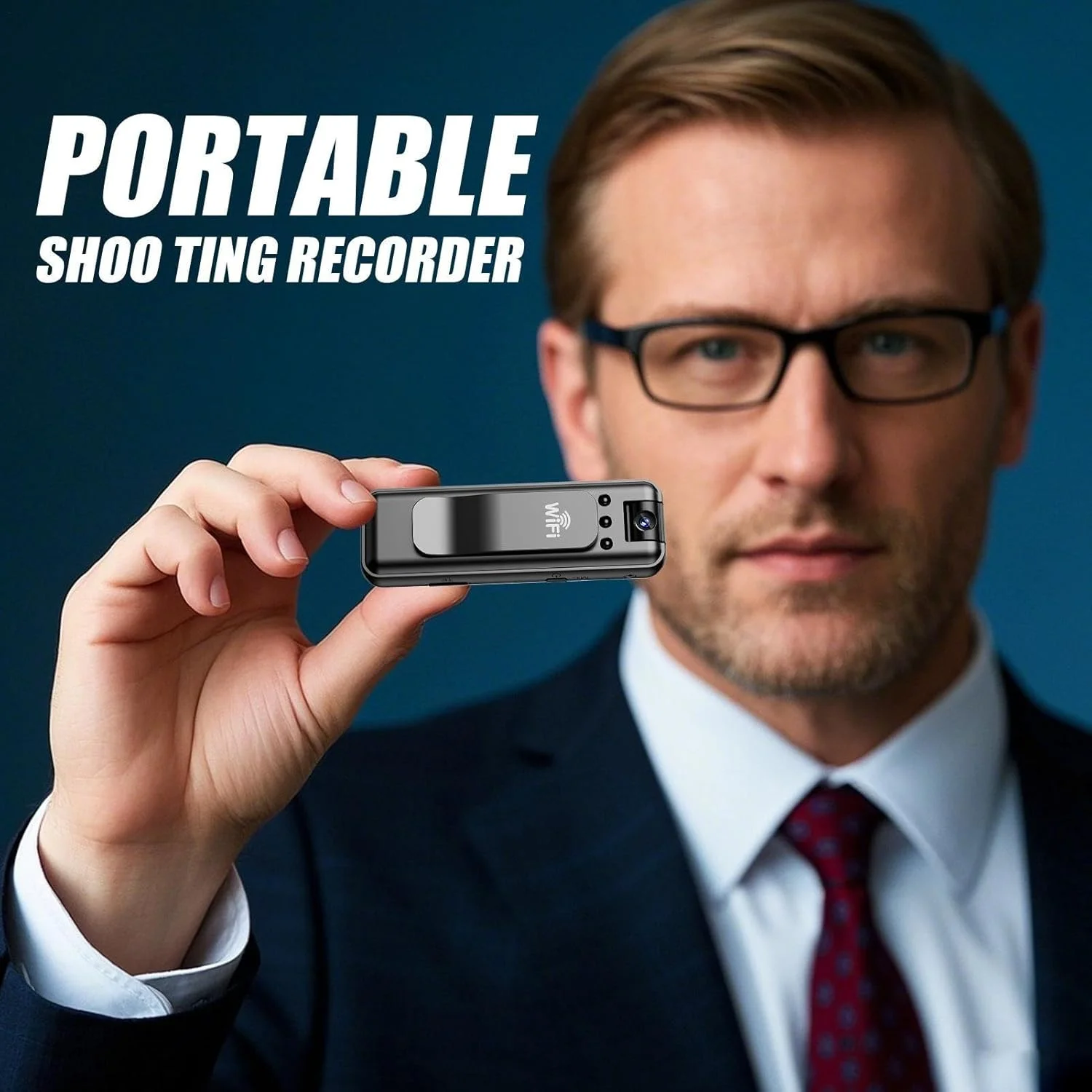 دوربین ضبط کننده قابل حمل، دوربین فیلمبرداری گیره ای، دستگاه ویدیویی قابل حمل، لنزهای تعاملی با وضوح بالا، سیاه، واکنش گرا، سبک، جمع و جور، ایده آل برای اجرای قانون، مسافرت، استفاده در فضای باز