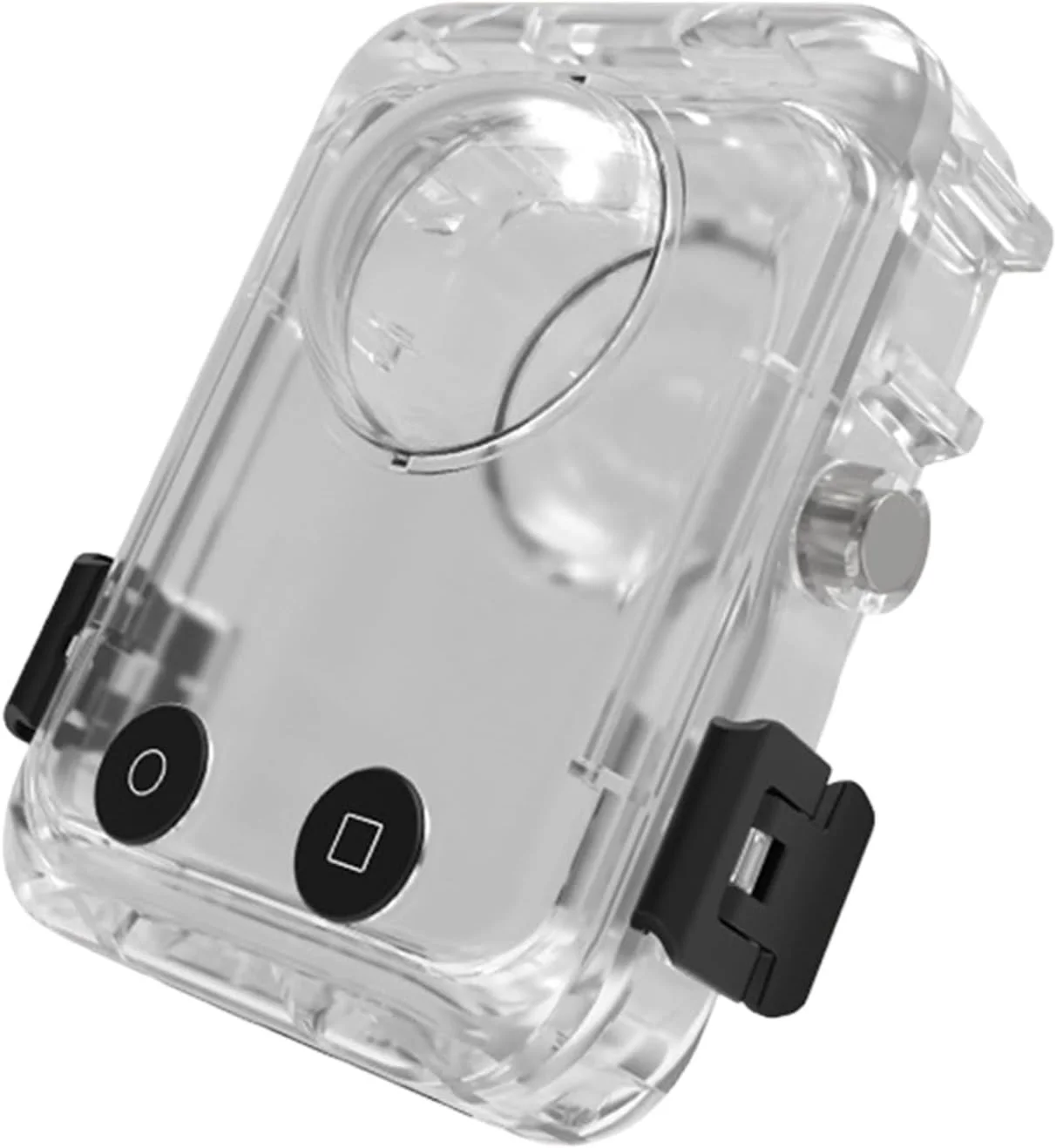 Wasserdichtes Gehäuse für 360°-Action-Kameras, 40 m Unterwasserschutz, Antibeschlag-Technologie, sichere Verriegelungen, Kameragehäuse für Wassersport