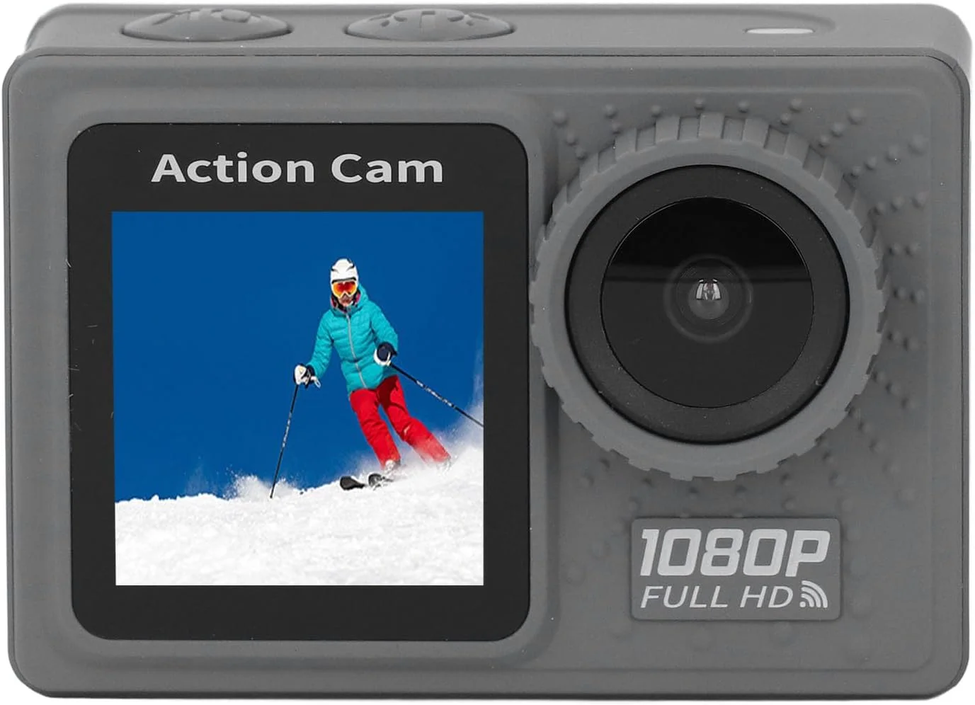 دوربین فیلمبرداری غواصی حرفه ای 16 مگاپیکسل با صفحه نمایش دوگانه رنگی - دوربین زیر آب با لنز واید 120 درجه و رزولوشن ویدیویی 1080FHD به همراه محفظه ضد آب برای غواصی و ماجراجویی در فضای باز