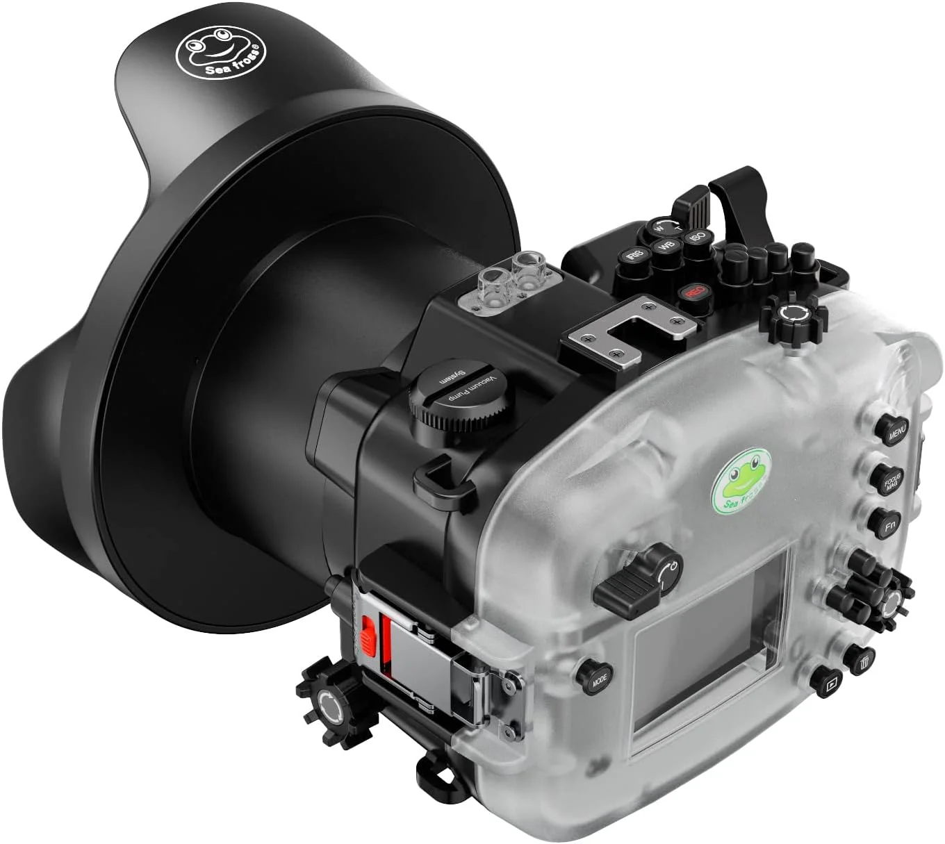 Seafrogs Unterwasserkamera-Gehäuse, wasserdicht, für Sony FX3 mit 6 Zoll langem Dome-Anschluss, kompatibel mit Sony FE 4/16-35 ZA OSS, FE2.8/90 Macro G OSS Objektiv