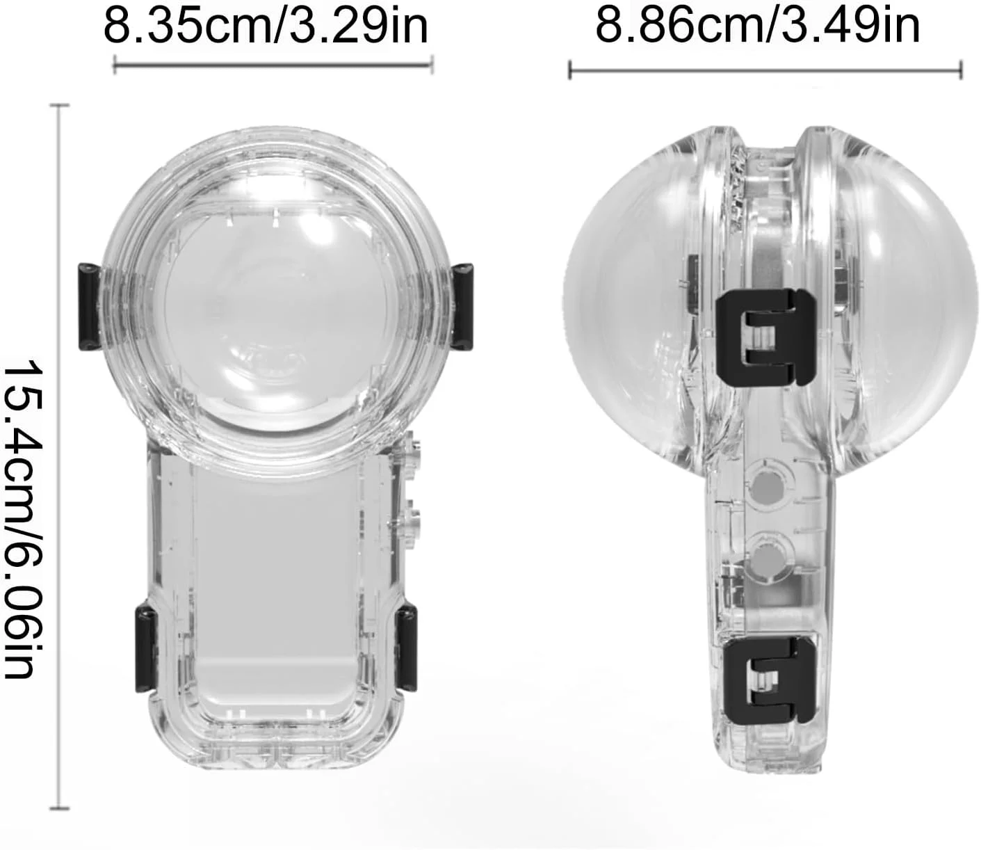 محفظه غواصی، محافظت ضد آب از دوربین عکاسی، پوسته با عمق نامی 197 فوت به همراه برگه ضد مه، تجهیزات اسنورکلینگ دوربین مقاوم برای بانوان، آقایان و فعالیت های ماجراجویی در فضای باز