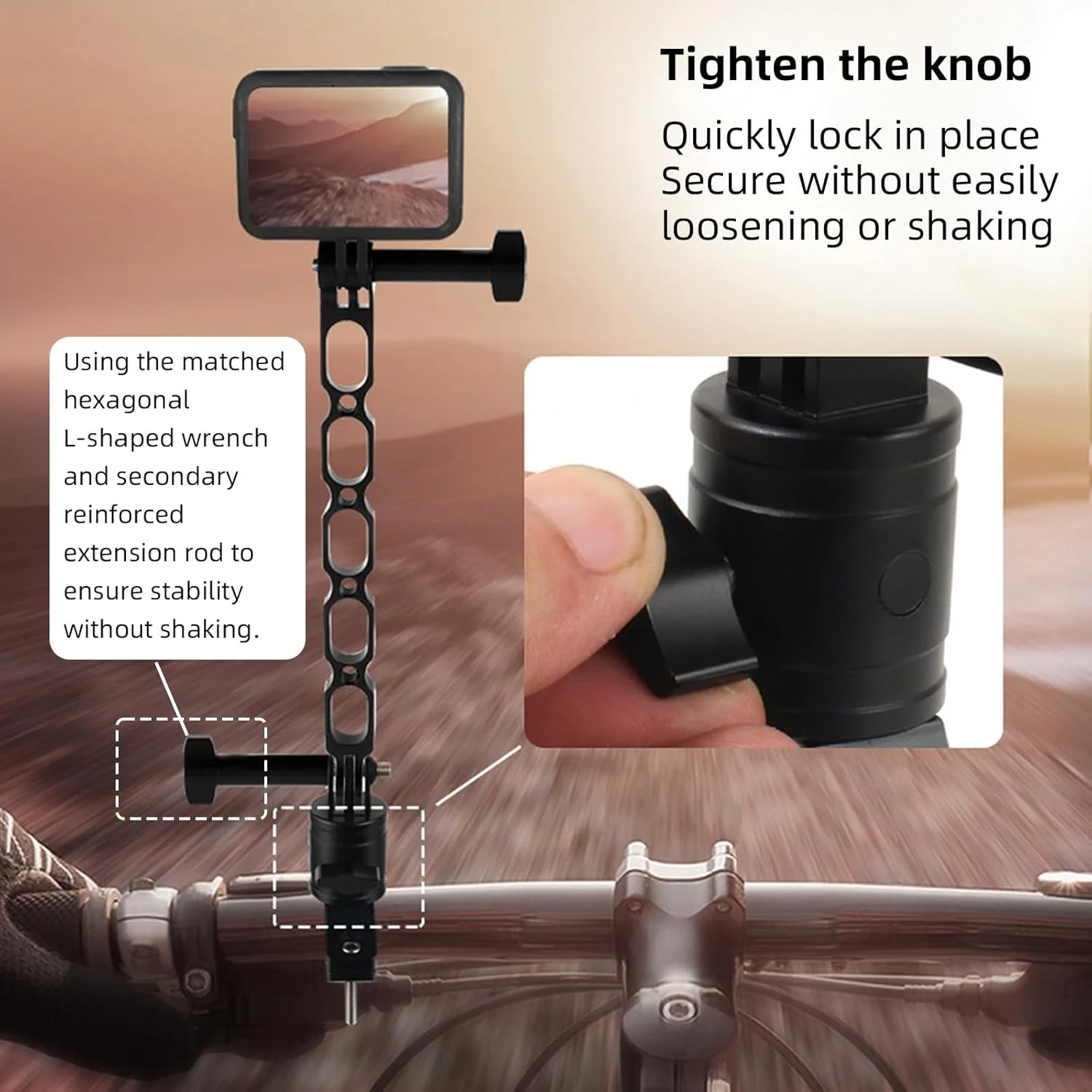 محفظه ضد آب دوربین Sea Frogs، سازگار با دوربین GoPro Hero 13/12/11/10/9، محفظه ضد آب 40 متری با بازوی توسعه و گیره دوچرخه