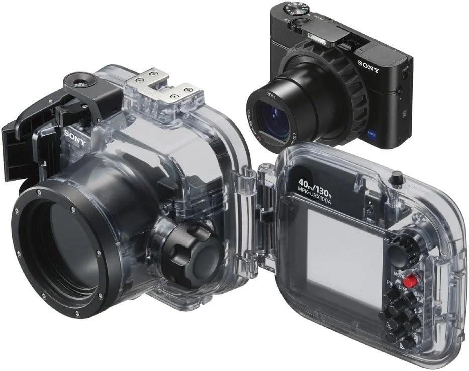 محفظه زیرآبی سونی RX100 برای دوربین های سری RX100، محفظه شفاف دوربین زیرآبی (mpk-urx100 a)