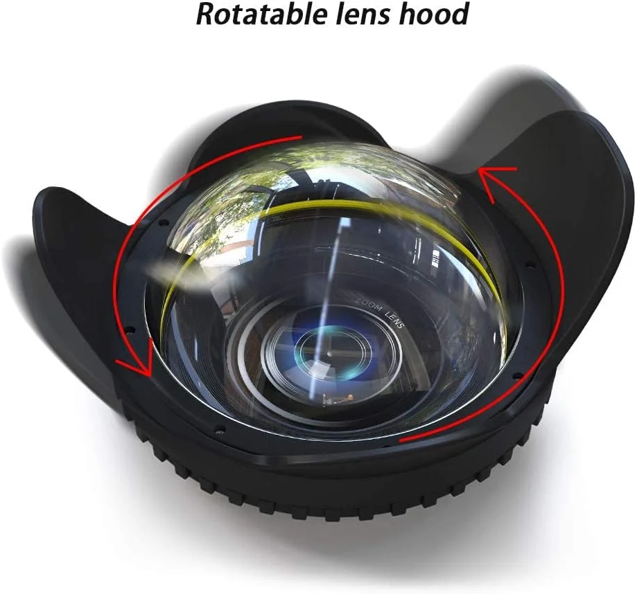 لنز واید انگل 67 میلی‌متری Sea Frogs برای محفظه دوربین زیر آب FE-1 67mm-01