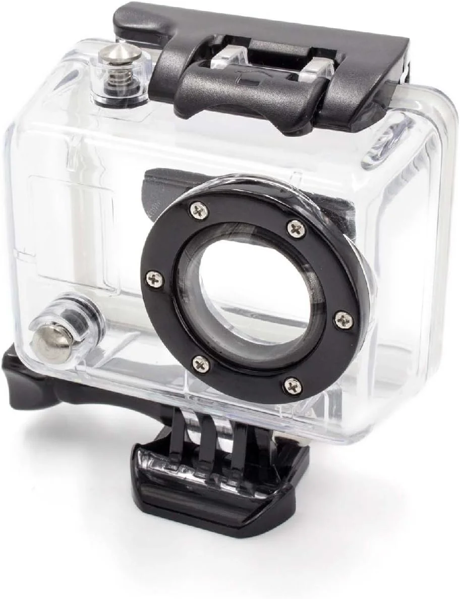 محفظه ضد آب vhbw سازگار با GoPro HD Hero 2 Motorsports Edition ActionCam - قاب ضد آب برای عکسبرداری در زیر آب