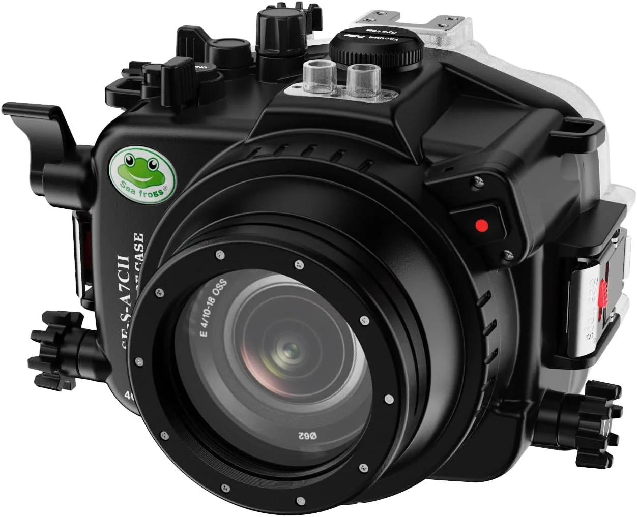محفظه دوربین زیر آب Sea frogs سازگار با Sony A7C2 IPX8 حداکثر عمق غواصی 40 متری / 130 فوتی، جعبه ضد آب دوربین برای غواصی، موج سواری، قایق رانی (YD-A7C II 28-70MM) محفظه دوربین زیر آب Sea frogs سازگار با Sony A7C2 IPX8 حداکثر عمق غواصی 40 متری / 130 فوتی، جعبه ضد آب دوربین برای غواصی، موج سواری، قایق رانی (YD-A7C II 28-70MM)