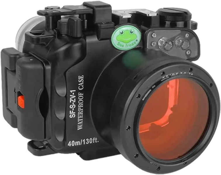 محفظه ضد آب دوربین SeaFrogs Sony ZV-1 تا عمق 40 متری محفظه ضد آب دوربین SeaFrogs Sony ZV-1 تا عمق 40 متری