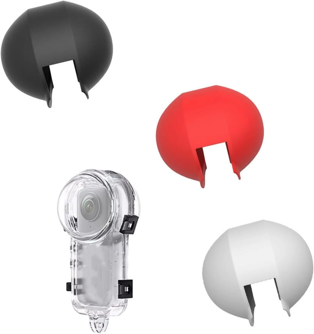 محافظ سیلیکونی و محفظه ضد آب برای دوربین های پانوراما 360 درجه با عملکرد نامرئی زیر آب