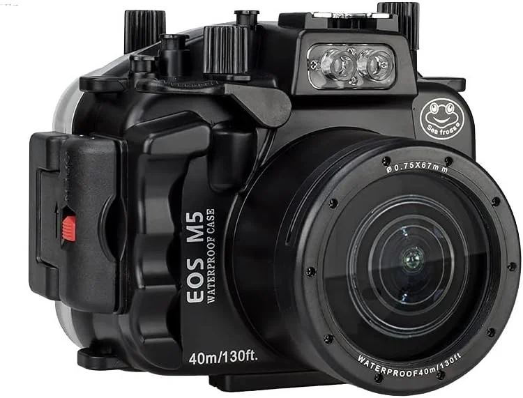 محفظه دوربین زیر آب Sea Frogs برای EOS M5 (18–55 mm)، 40 متر.