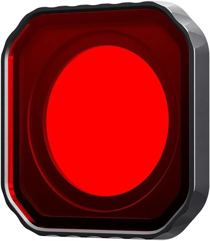 فیلتر غواصی برای دوربین های اکشن، پوشش لنز شیشه ای اپتیکال، ضد آب، ضد مه، قاب آلومینیومی مقاوم در برابر زنگ زدگی