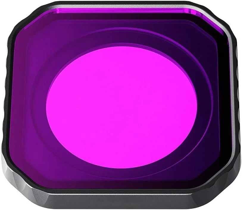 فیلتر غواصی برای دوربین های اکشن، پوشش لنز شیشه ای اپتیکال، ضد آب، ضد مه، قاب آلومینیومی مقاوم در برابر زنگ زدگی فیلتر غواصی برای دوربین های اکشن، پوشش لنز شیشه ای اپتیکال، ضد آب، ضد مه، قاب آلومینیومی مقاوم در برابر زنگ زدگی