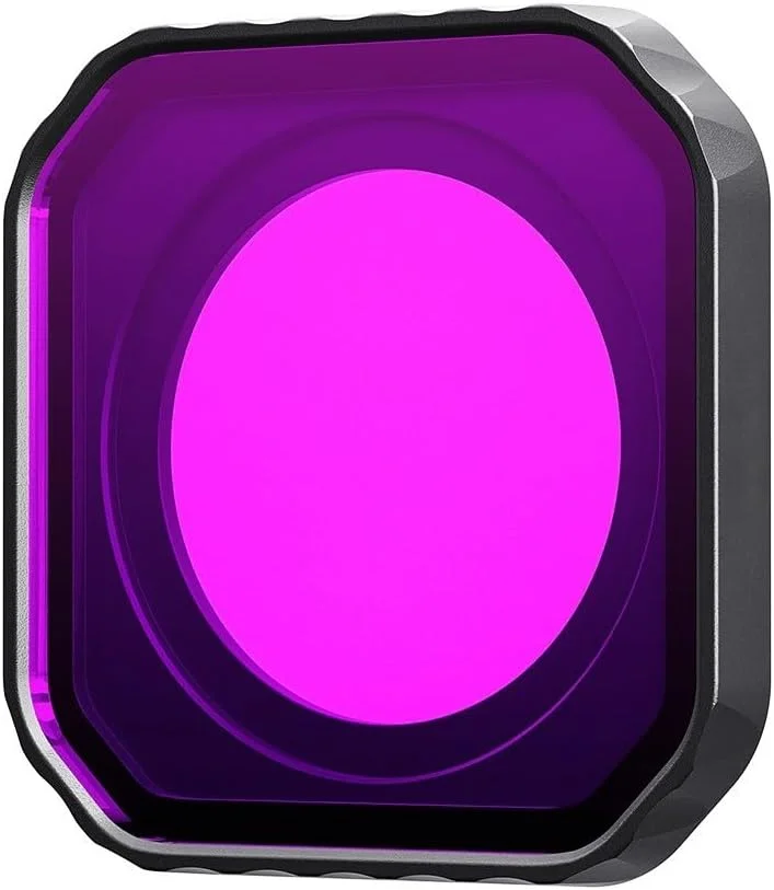 فیلتر غواصی برای دوربین های اکشن، پوشش لنز شیشه ای اپتیکال، ضد آب، ضد بخار، قاب آلومینیومی مقاوم در برابر زنگ زدگی برای فیلتر غواصی