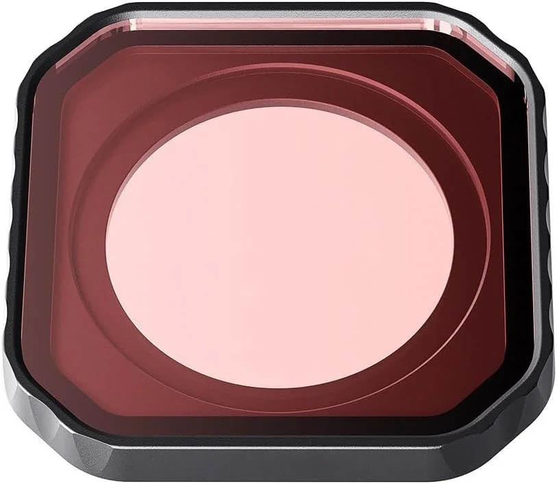 فیلتر غواصی برای دوربین های اکشن، پوشش لنز شیشه ای اپتیکال، ضد آب، ضد مه، قاب آلومینیومی مقاوم در برابر زنگ زدگی برای فیلتر غواصی