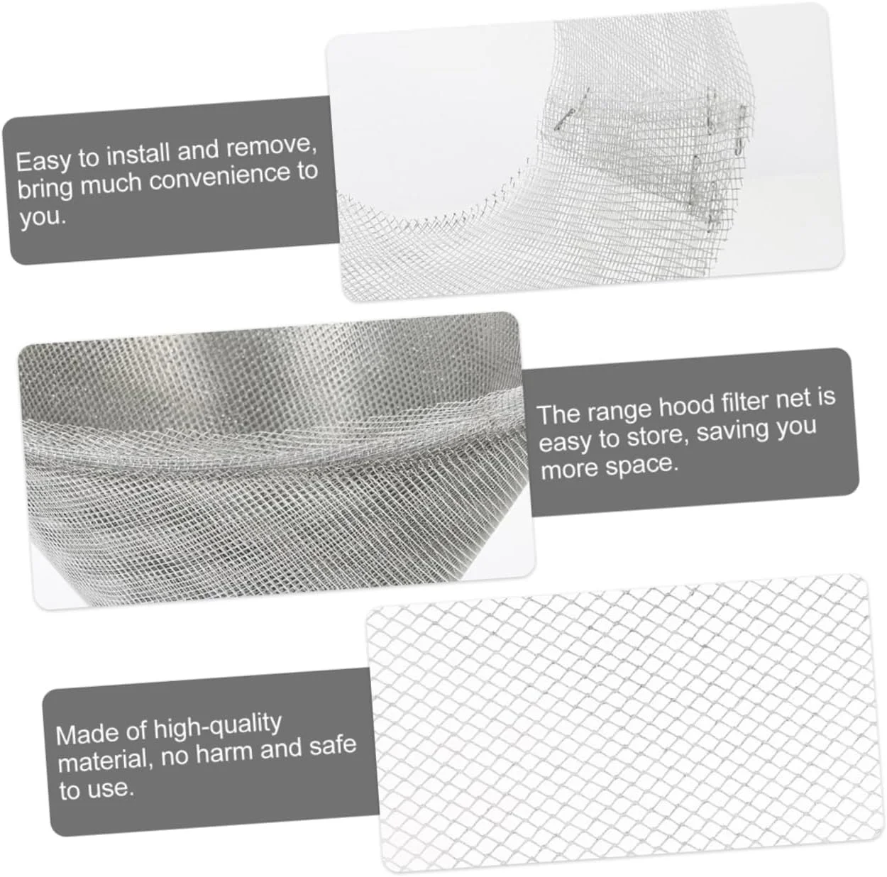 80 عدد فیلتر کاسه ای شکل هود آشپزخانه با کیفیت بالا - فیلتر چربی برای نصب در آشپزخانه، جذب موثر روغن