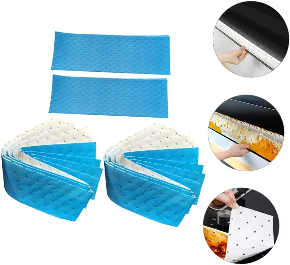 هلوین 3 ست کاغذ جذب روغن هود آشپزخانه لوازم جانبی آشپزی پد فیلتر روغن 10 عدد * 3