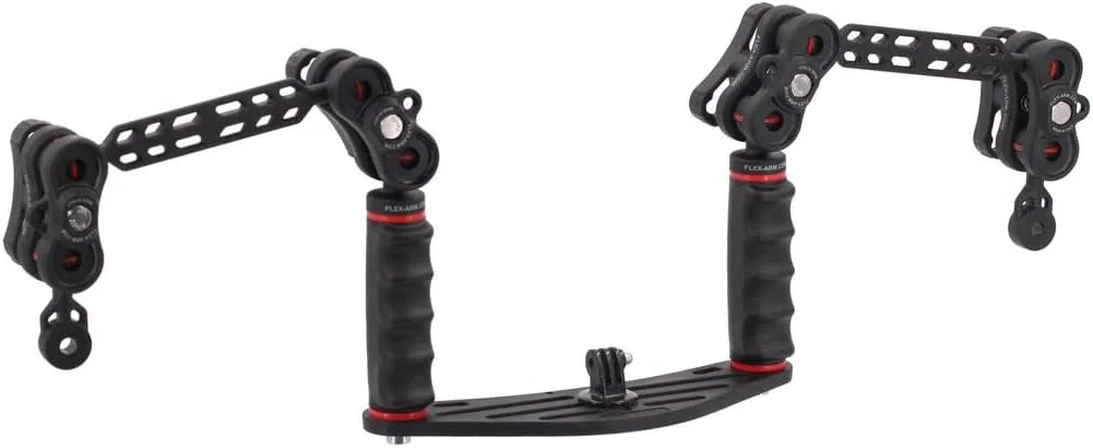 ریل نگهدارنده زیرآبی برای دوربین های اکشن با بازوهای کربنی پلاستیکی و آداپتور YS برای GoPro DJI Osmo Apeman FLEX-ARM ST20130