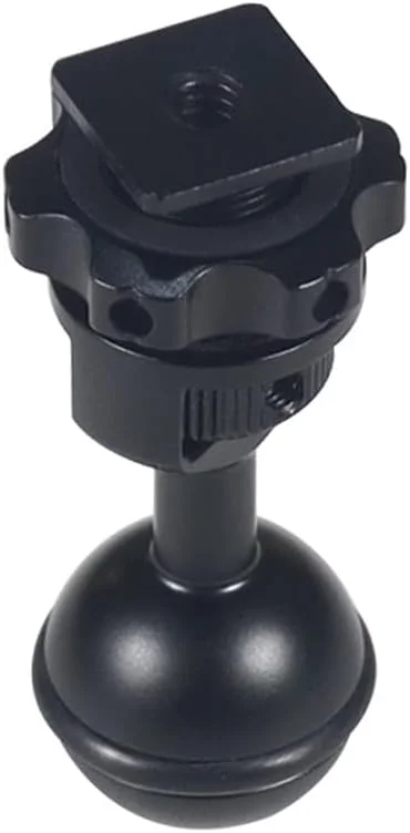 آداپتور پایه کفشک سرد با سر توپی 1 اینچی قابل تنظیم CNC برای دوربین های اکشن زیر آب و محفظه ضد آب و فلاش ویدئویی (مدل B) آداپتور پایه کفشک سرد با سر توپی 1 اینچی قابل تنظیم CNC برای دوربین های اکشن زیر آب و محفظه ضد آب و فلاش ویدئویی (مدل B)