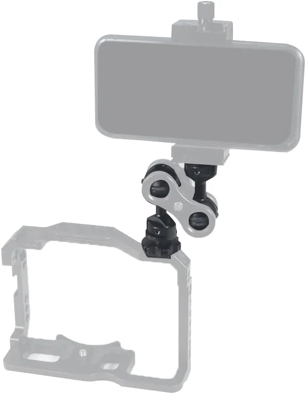 آداپتور پایه کفشک سرد با سر توپی 1 اینچی قابل تنظیم CNC برای دوربین های اکشن زیر آب و محفظه ضد آب و فلاش ویدئویی (مدل B) آداپتور پایه کفشک سرد با سر توپی 1 اینچی قابل تنظیم CNC برای دوربین های اکشن زیر آب و محفظه ضد آب و فلاش ویدئویی (مدل B)