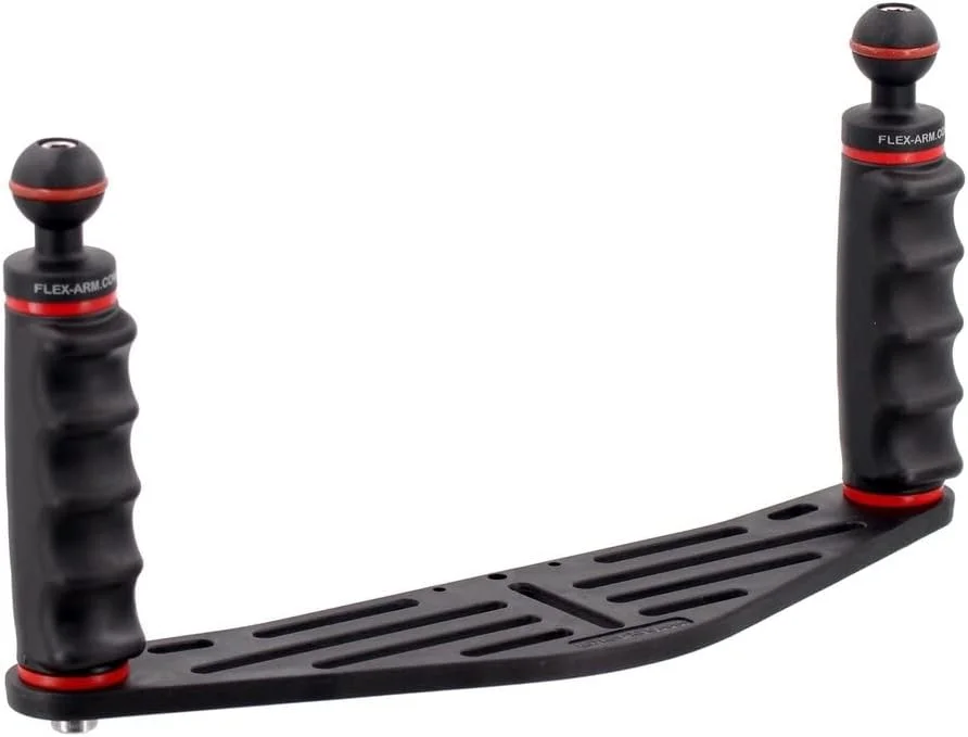 ریل دوربین 320 میلی‌متری برای محفظه زیر آب با دسته دوتایی و توپ 25 میلی‌متری عکاسی زیر آب FLEX-ARM ST20204