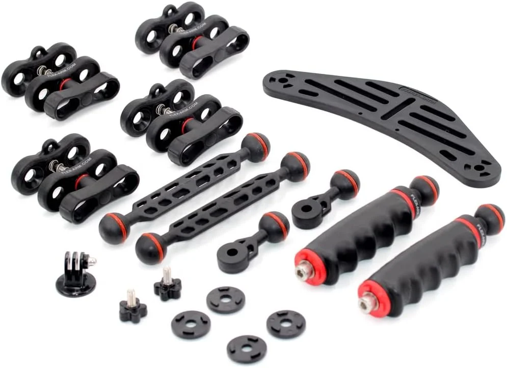 ریل نگهدارنده زیرآبی برای دوربین های اکشن با بازوهای کربنی پلاستیکی و آداپتور YS برای GoPro DJI Osmo Apeman FLEX-ARM ST20130 ریل نگهدارنده زیرآبی برای دوربین های اکشن با بازوهای کربنی پلاستیکی و آداپتور YS برای GoPro DJI Osmo Apeman FLEX-ARM ST20130