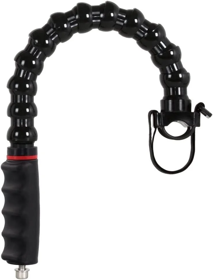 دسته با بازوی انعطاف پذیر 12 ماژول و آداپتور پشتیبانی چراغ قوه M8 رزوه داخلی طول 45 سانتی متر برای ریل محفظه زیر آب FLEX-ARM 600M32BK