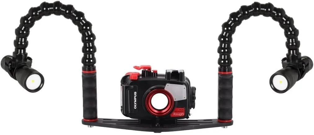 نگهدارنده عکاسی زیر آب، دسته دوتایی، بازوی انعطاف پذیر، نگهدارنده چراغ قوه - دوربین های فشرده زیر آب FLEX-ARM ST20210 نگهدارنده عکاسی زیر آب، دسته دوتایی، بازوی انعطاف پذیر، نگهدارنده چراغ قوه - دوربین های فشرده زیر آب FLEX-ARM ST20210