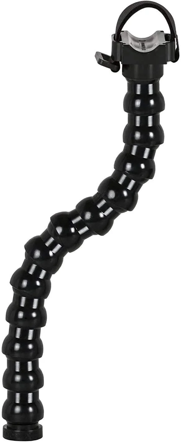 فلکس آرم ۱۲ ماژول با رزوه داخلی M8 و آداپتور پشتیبانی چراغ قوه و چراغ های زیرآبی برای ریل، طول ۳۵ سانتی متر، مدل FLEX-ARM شماره 60032BK