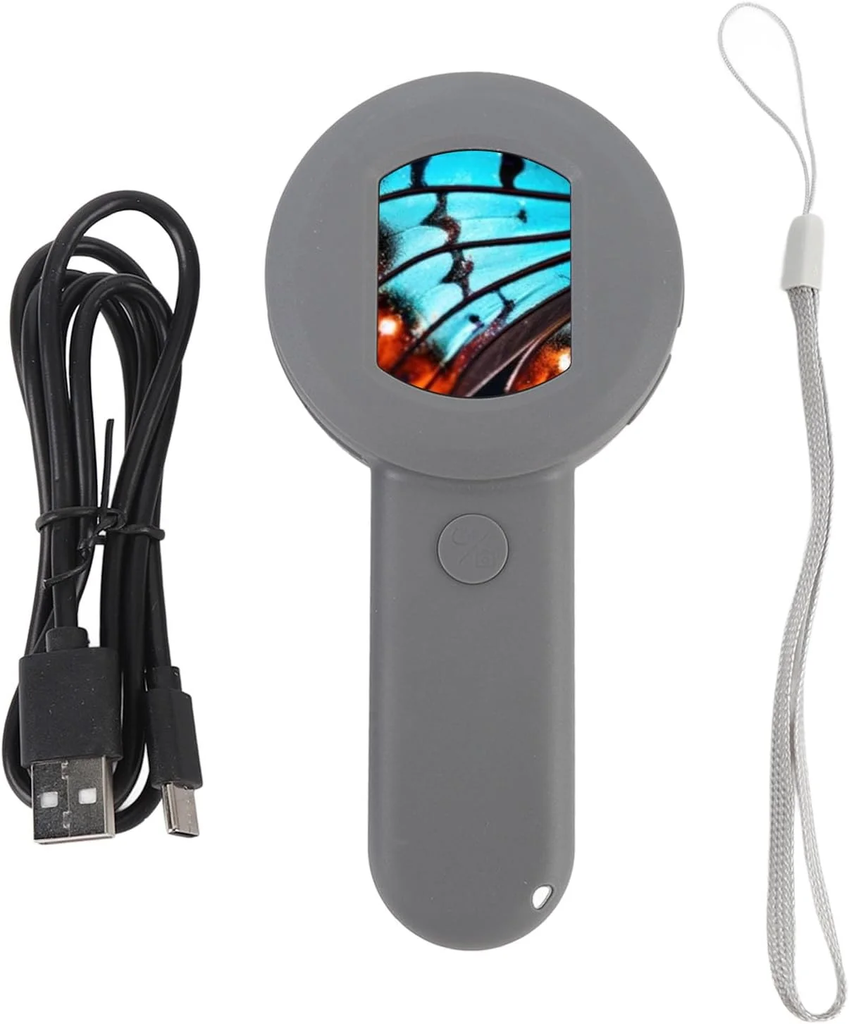 میکروسکوپ دیجیتال Vikye، بزرگنمایی 100 برابری جیبی با صفحه نمایش 2 اینچی و 8 چراغ LED برای بازرسی جواهرات و استفاده کودکان و بزرگسالان