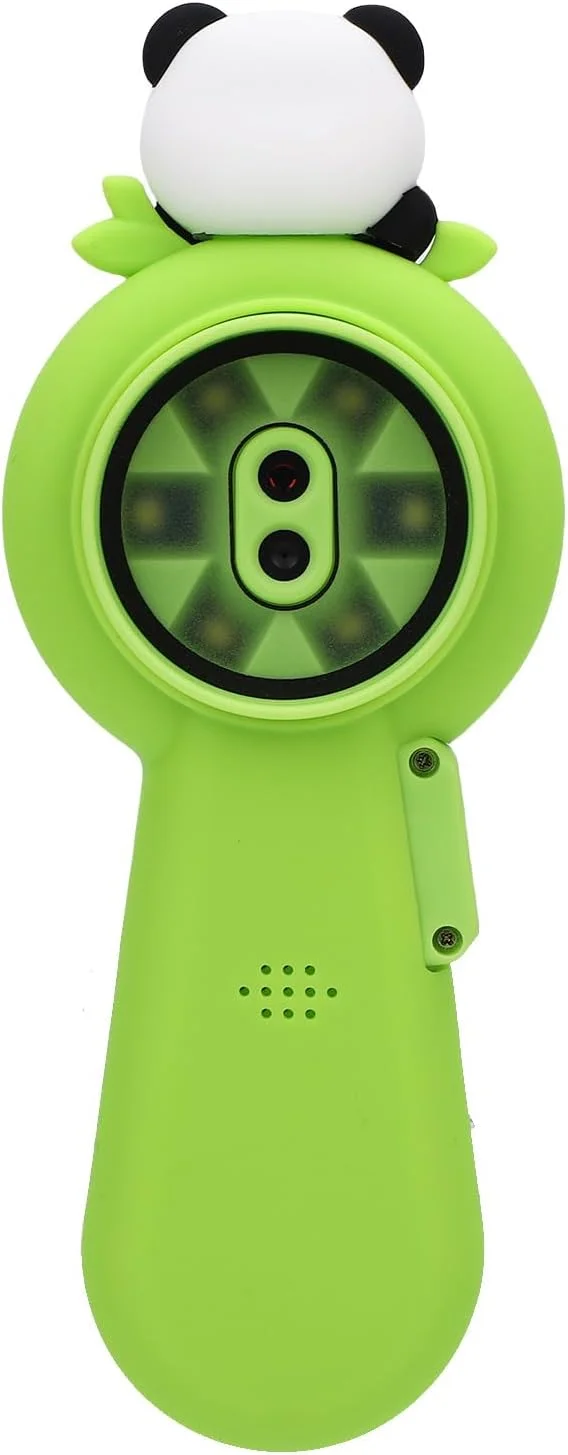 میکروسکوپ دیجیتال کودکان، صفحه نمایش 1.5 اینچی HD بزرگنمایی 200X زوم دیجیتال 5X دوربین دوگانه فوکوس خودکار، با محافظ سیلیکونی طرح پاندا برای کودکان 4 تا 12 سال