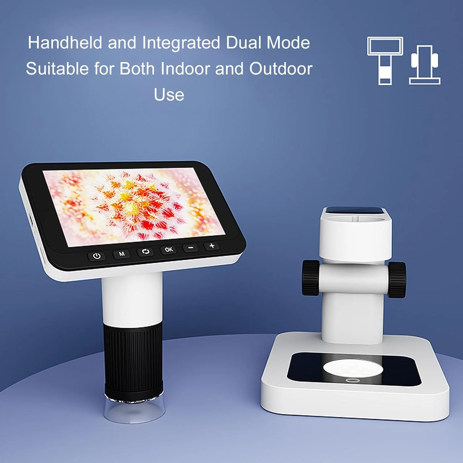 میکروسکوپ دیجیتال Vikye با صفحه نمایش 4.5 اینچی IPS، ذره بین ویدیویی دستی 1080p با بزرگنمایی 5x-32x، دارای 8 LED برای لحیم کاری و بازرسی (مشکی) میکروسکوپ دیجیتال Vikye با صفحه نمایش 4.5 اینچی IPS، ذره بین ویدیویی دستی 1080p با بزرگنمایی 5x-32x، دارای 8 LED برای لحیم کاری و بازرسی (مشکی)