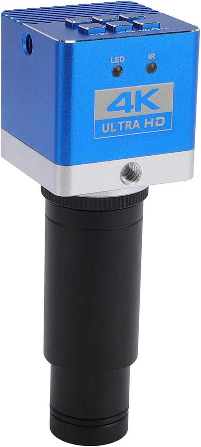 دوربین میکروسکوپ صنعتی 4K با کیفیت بالا 8.3 مگاپیکسل با چشمی الکترونیکی برای تجزیه و تحلیل ویدئویی، جنس بدنه فلزی