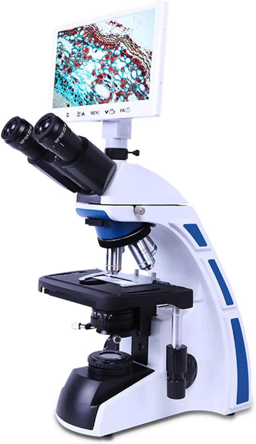 میکروسکوپ سه چشمی QBREZA ویژه آبزی پروری، میکروسکوپ چند منظوره با کیفیت بالا برای جلبک ها و میکروارگانیسم ها