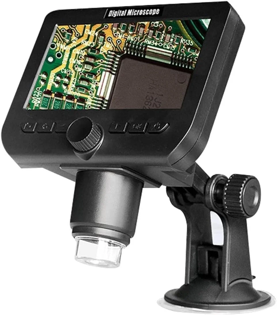 میکروسکوپ دیجیتال وای فای Smars 1000X با صفحه نمایش 4.3 اینچی به همراه پایه بازرسی بافت سکه و مناسب برای مصارف صنعتی