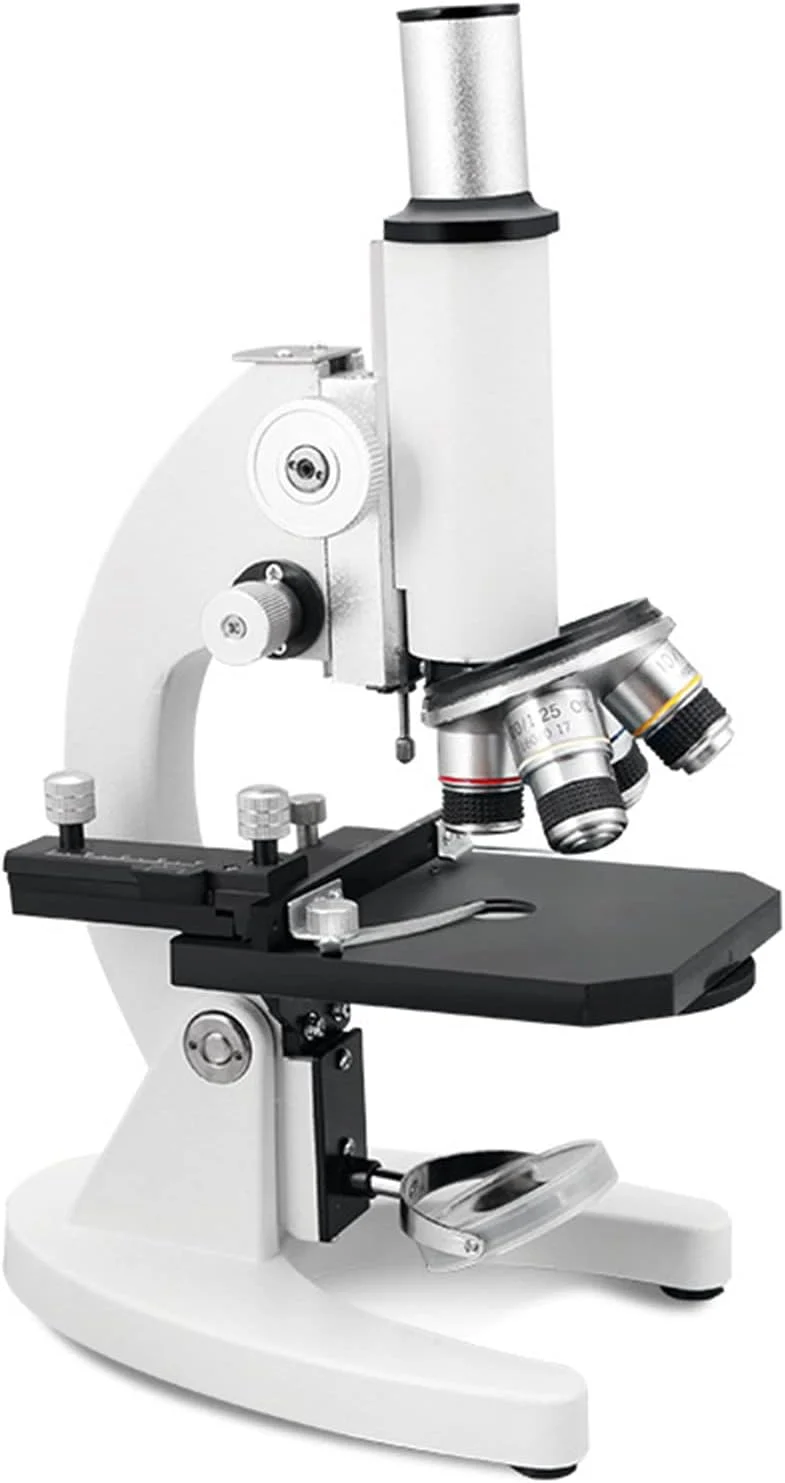میکروسکوپ تک چشمی نوری QBREZA با بزرگنمایی 70000 برابر، مناسب آزمایشگاه علوم زیستی، HD، با مبدل چهار سوراخه و تنظیم 45 درجه