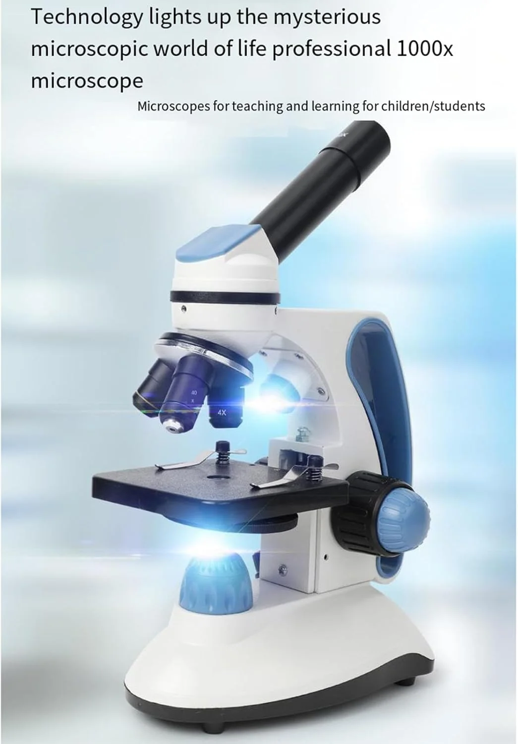 میکروسکوپ تک چشمی حرفه ای 1000X آموزشی و یادگیری دانش آموزان