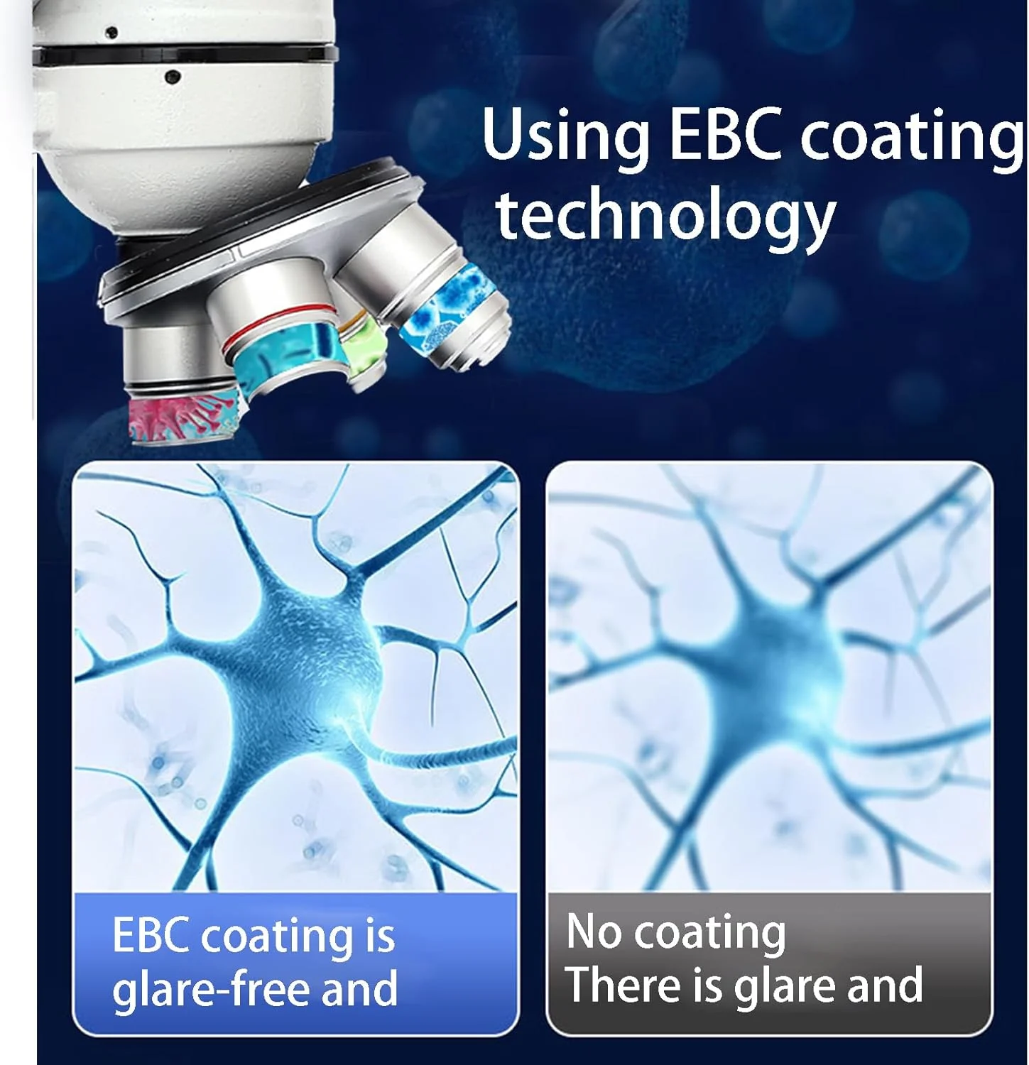 میکروسکوپ نوری (30000X/50000X)، میکروسکوپ بیولوژیکی، زاویه 45 درجه، تنظیم فاصله بین مردمکی با دکمه / 55-77 میلی متر، چرخش 360 درجه، به همراه نگهدارنده + نمونه × 10، مناسب برای آزمایشگاه خانگی/مدرسه، امکان مشاهده کنه ها، 3 وات