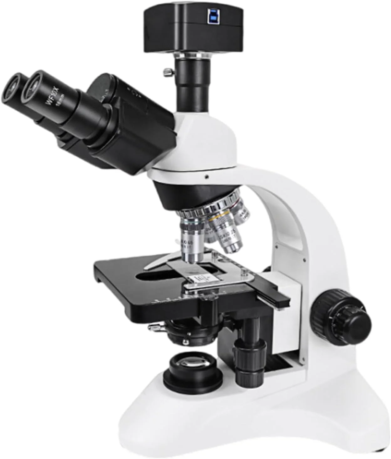 میکروسکوپ ویدیویی بیولوژیکی بزرگنمایی اپتیکال 1600X منبع نور برای عکسبرداری و اندازه گیری