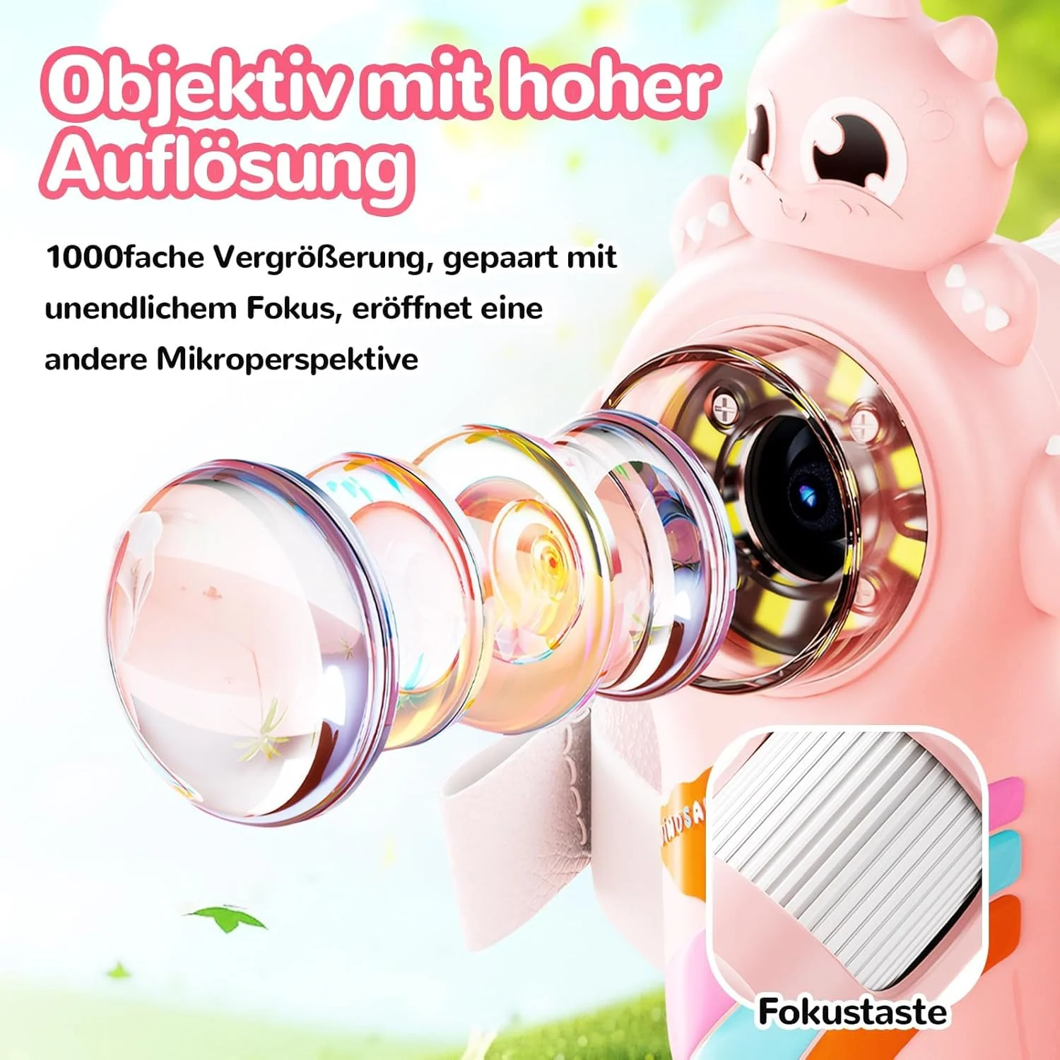 میکروسکوپ کودکانه، میکروسکوپ قابل حمل 1000X برای کودکان، میکروسکوپ دیجیتال دستی، میکروسکوپ عکس و فیلم، کیت های علمی برای کودکان