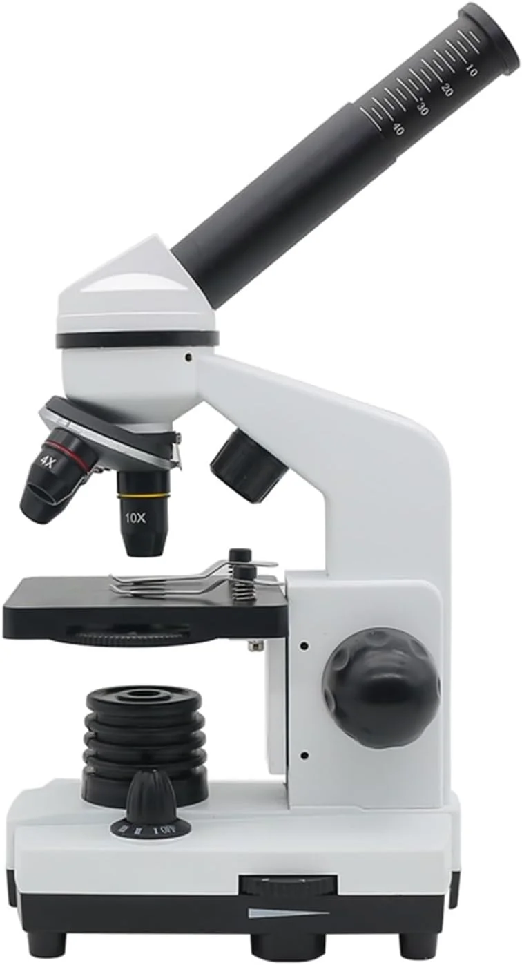 میکروسکوپ دانش‌آموزی بیولوژیکی 1600X با چشمی الکترونیکی USB 2 مگاپیکسلی و 50 اسلاید به همراه لامپ LED و میکروسکوپ تک چشمی