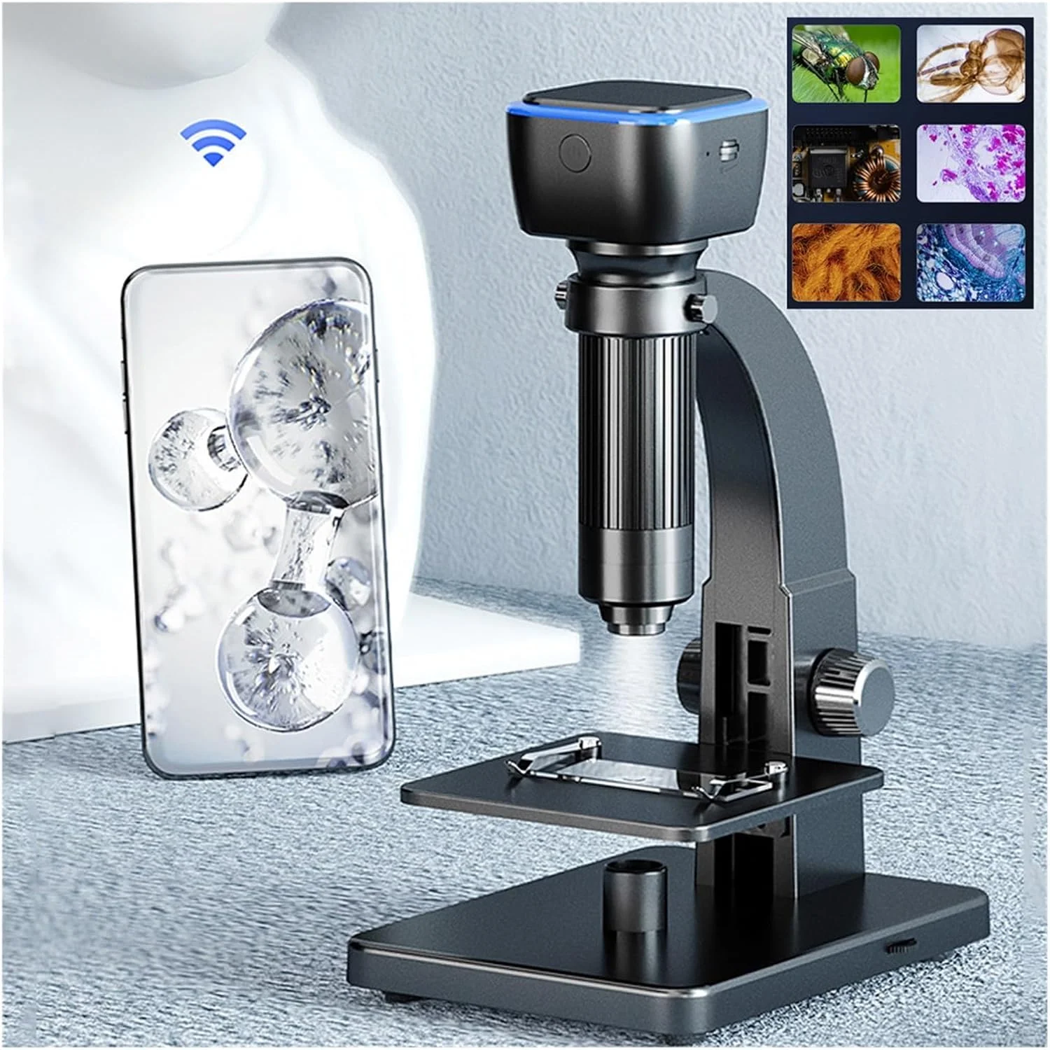 میکروسکوپ دیجیتال 2000X با لنز دوگانه 5.0 مگاپیکسلی HD برای نگهداری برد مدار جوشکاری