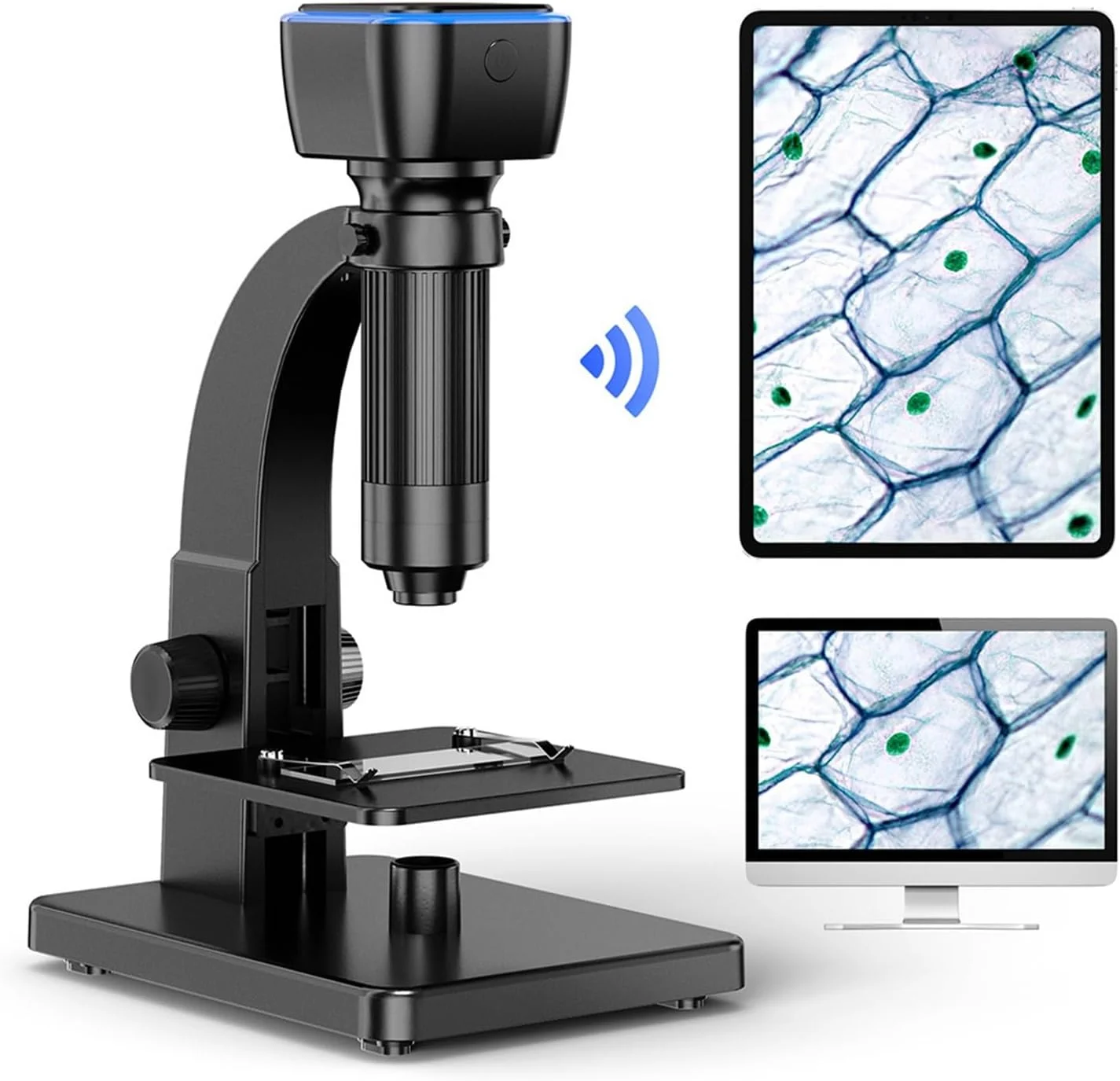 میکروسکوپ دیجیتال 2000X با لنز دوگانه 5.0 مگاپیکسلی و صفحه نمایش برای لحیم کاری برد مدار