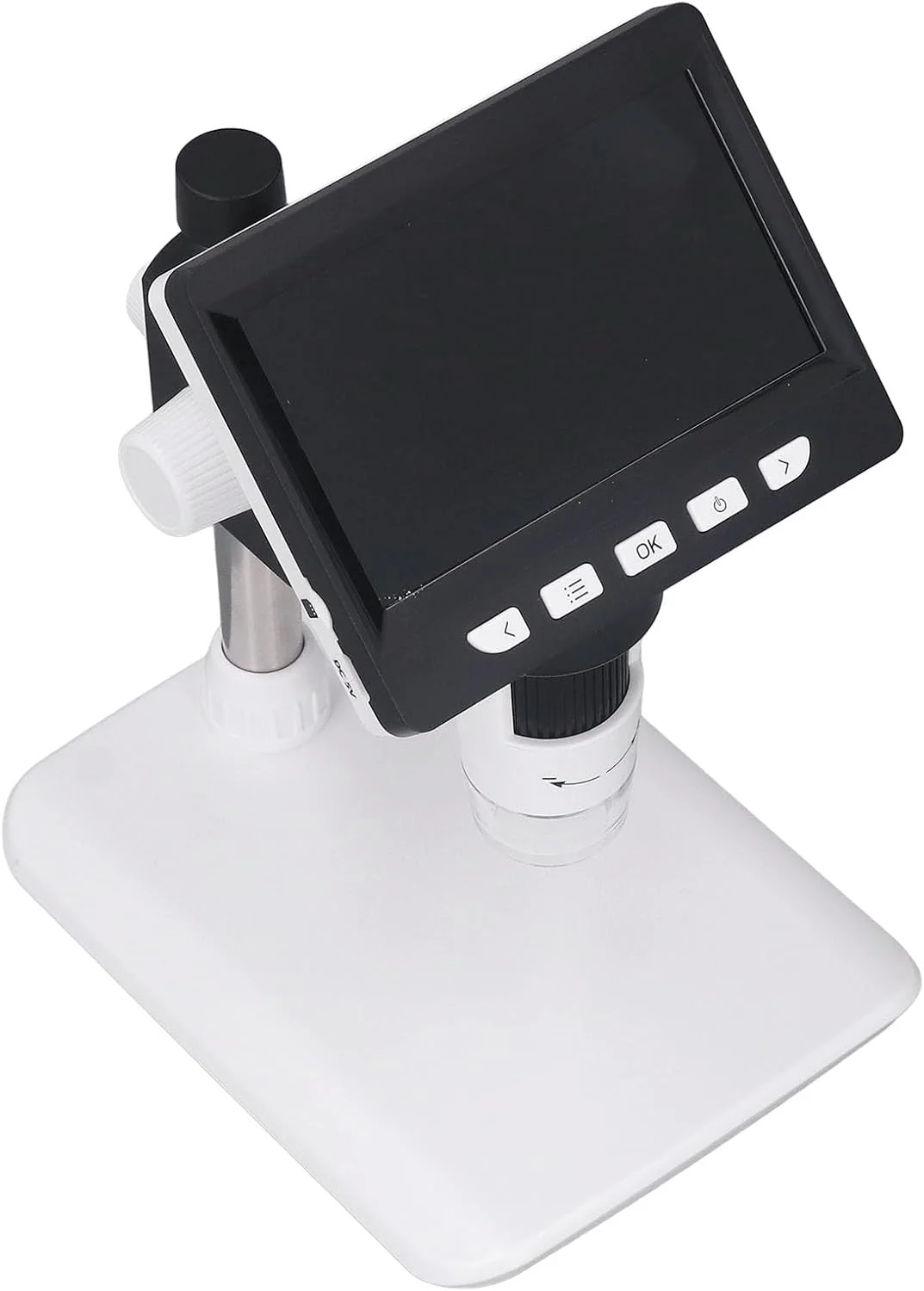 میکروسکوپ دیجیتال 1000X، میکروسکوپ الکترونی دیجیتال USB با صفحه نمایش 4.3 اینچی با دوربین 2 مگاپیکسلی، نور LED قابل تنظیم، پشتیبانی از اتصال به کامپیوتر با باتری برای ابزار بازرسی تعمیرات صنعتی