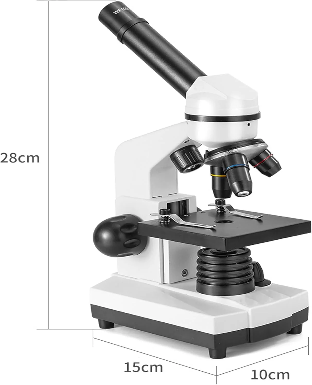 میکروسکوپ تک چشمی مرکب، میکروسکوپ بیولوژیکی با قدرت بالا، عدسی چشمی زاویه باز WF25x / منبع نور LED بالا و پایین / طراحی 45 درجه مناسب بدن انسان، گزینه های هدیه برای کودکان و مشتریان خانواده میکروسکوپ تک چشمی مرکب، میکروسکوپ بیولوژیکی با قدرت بالا، عدسی چشمی زاویه باز WF25x / منبع نور LED بالا و پایین / طراحی 45 درجه مناسب بدن انسان، گزینه های هدیه برای کودکان و مشتریان خانواده