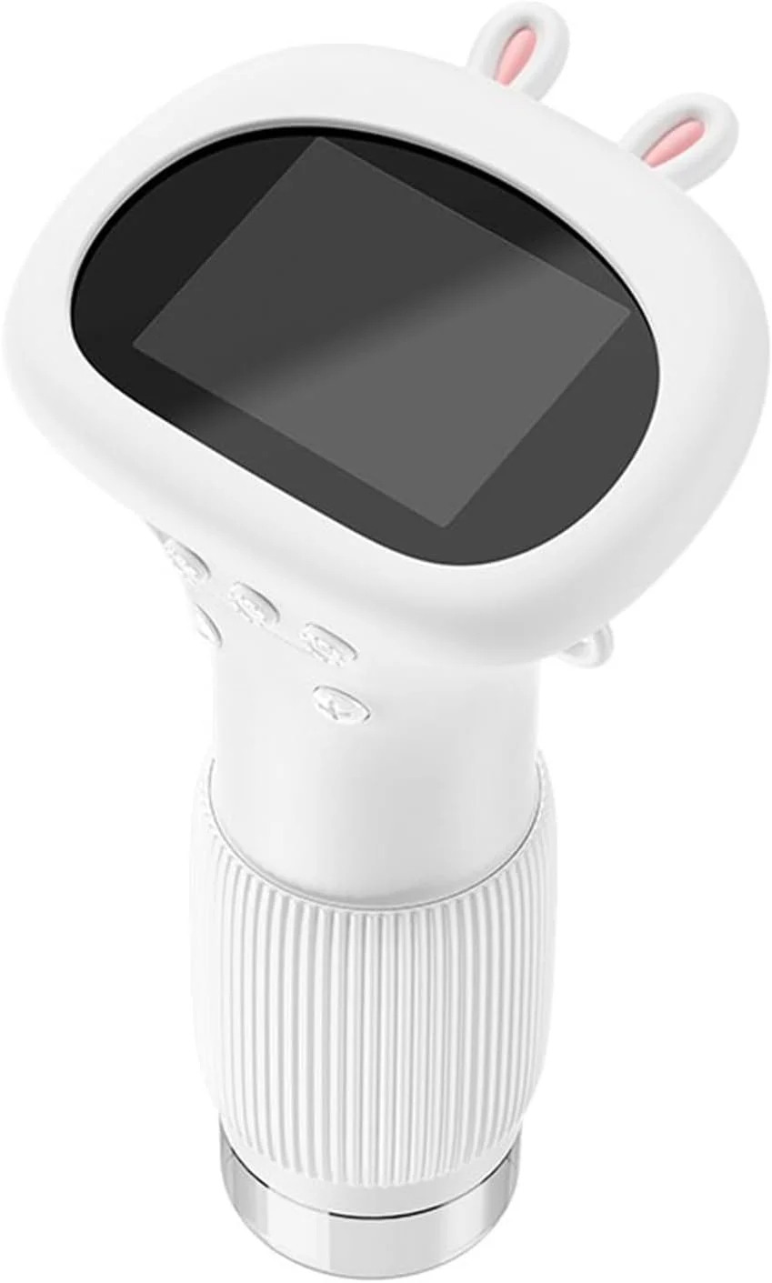 میکروسکوپ دستی Ejoyous با صفحه نمایش 2 اینچی، بزرگنمایی 100X تا 1000X با تصویربرداری HD بلادرنگ، میکروسکوپ قابل حمل با 8 چراغ LED قابل تنظیم، برای آموزش علوم و کاوش در طبیعت (سفید)