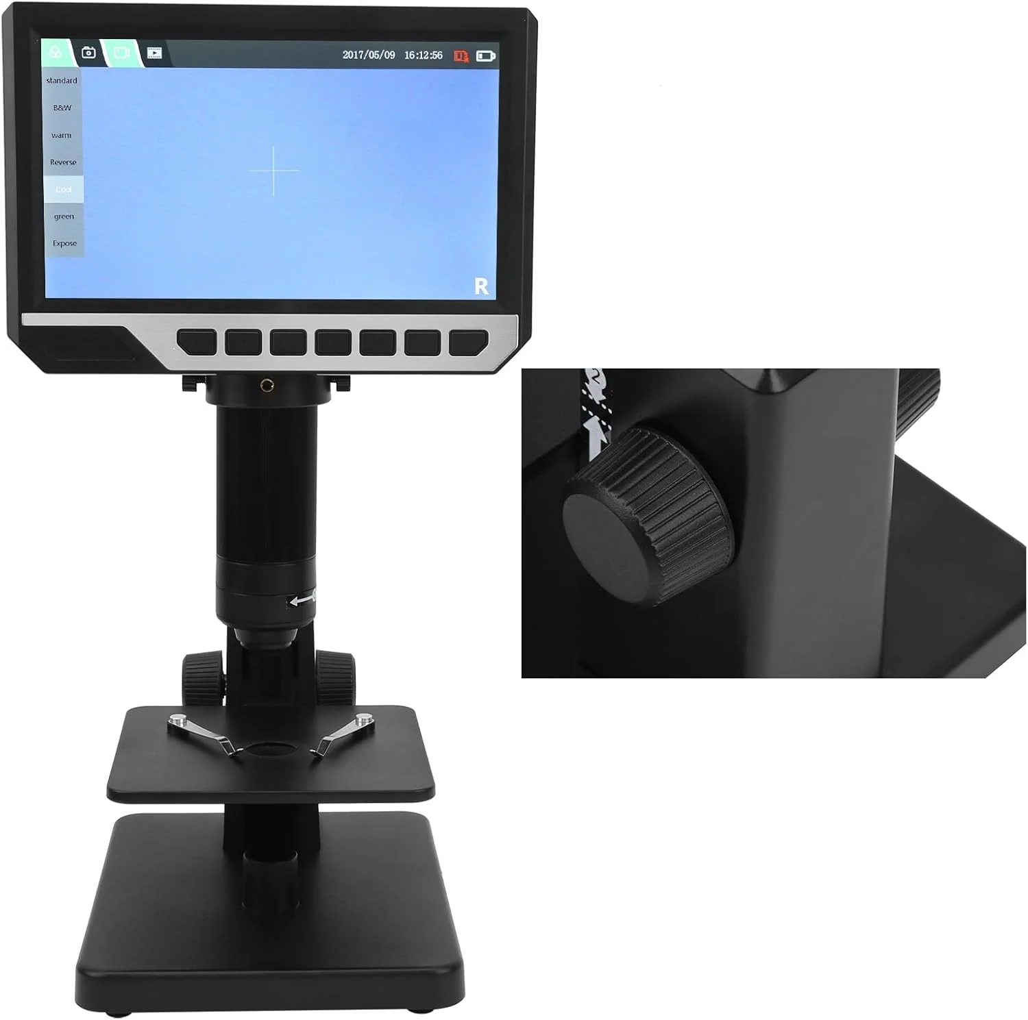 میکروسکوپ دیجیتال صنعتی Domary با صفحه نمایش 7 اینچی با کیفیت بالا 12 مگاپیکسلی 2000X برای تعمیر برد مدار