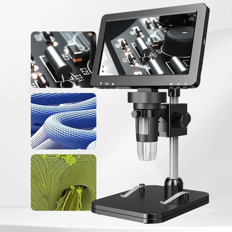 میکروسکوپ دیجیتال 1200X با دوربین فیلمبرداری 1080P با فوکوس دقیق برای تعمیر