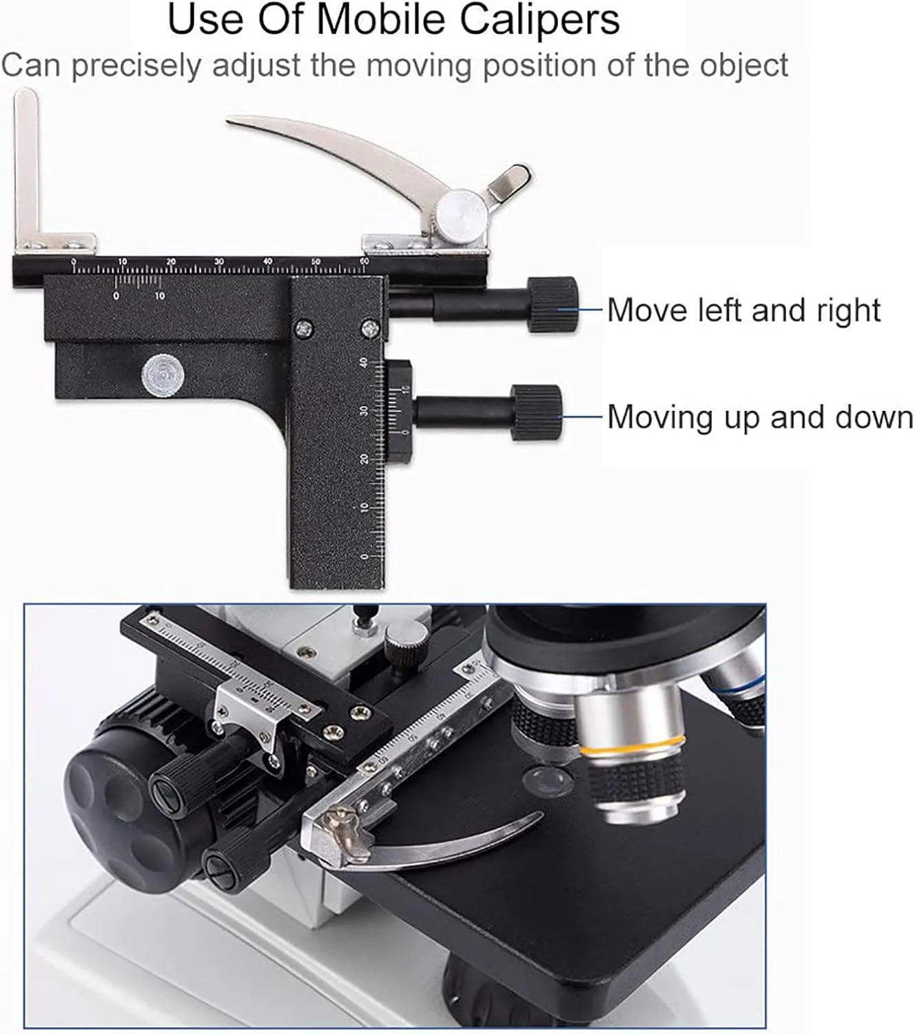 میکروسکوپ دوچشمی مرکب 30000x/50000x/70000x برای کودکان، دانش آموزان و بزرگسالان، همراه با اسلایدهای میکروسکوپ، کیف نگهداری، آداپتور برق و آداپتور تلفن، برای آموزش در مدرسه و خانه، 70000X