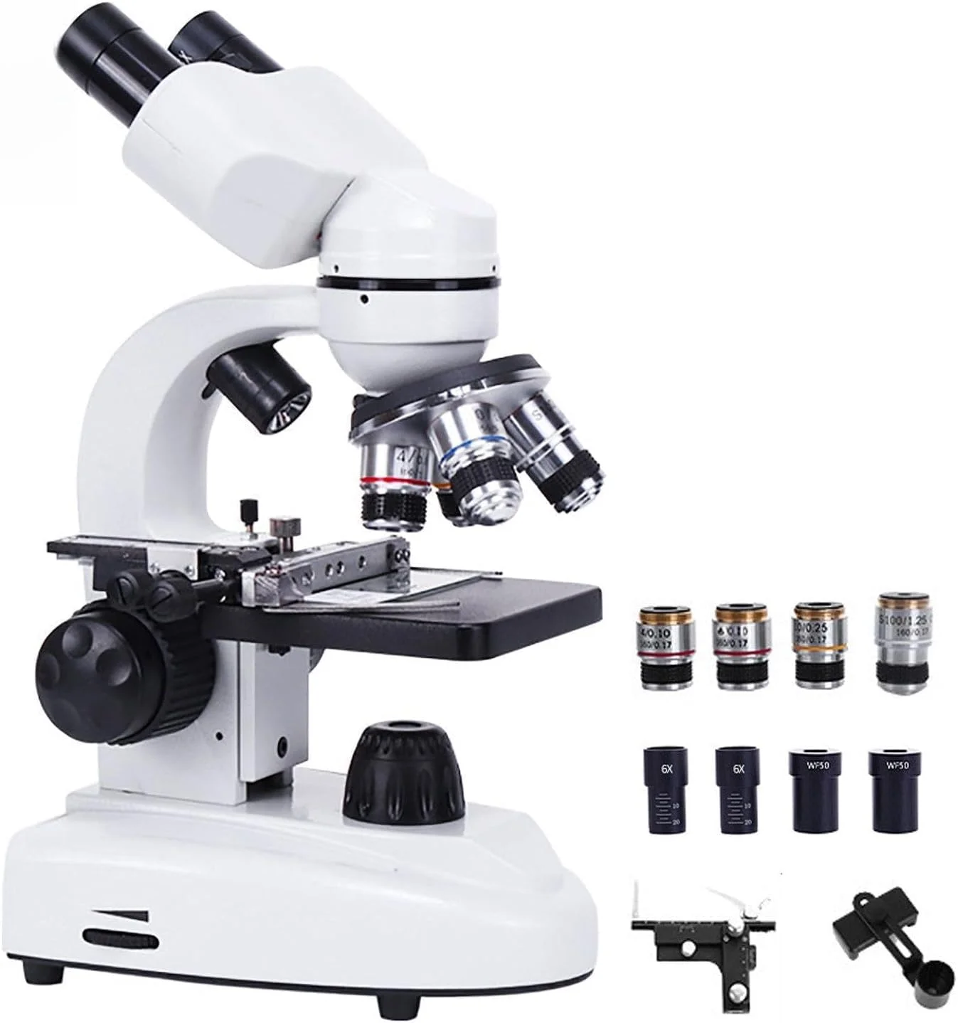 میکروسکوپ ترکیبی دوچشمی آزمایشگاهی 12000x/18000x/30000x، میکروسکوپ بیولوژیکی HD حرفه ای برای دانشجویان بزرگسال، برای آزمایشگاه، تحقیقات علمی 30000X